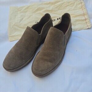 H.S. Trask Suede‎ Slip On Casual Shoe in Taupe Size 8.5 Trask Clothing, Shoes & Accessories for Men on Sale up to 90  main image 3